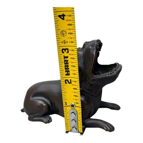 1920 ART Deco JENNINGS BROTHERS JB BRONZE Bulldog Cigar Ashtray Paperweight 1980